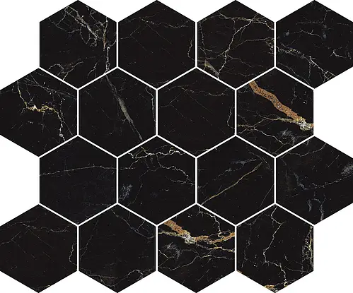 Ricchetti Ceramiche, Golden Pure, 0592391_EsagonaT16SaintLaurentLx