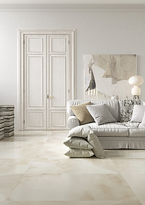 Grundflise, Farve beige, Glaseret porcelænsstentøj, 59.6x119.2 cm, Overflade Sleben