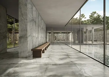 Grundflise, Effekt beton,other marbles, Farve grå, Glaseret porcelænsstentøj, 120x120 cm, Overflade mat