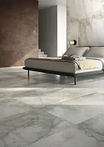 Piastrella di fondo, Effetto cemento,altri tipi di marmo, Colore grigio, Gres porcellanato smaltato, 60x120 cm, Superficie opaca