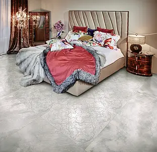 Effect mother-of-pearl, Color grey, Style designer, Background tile, Glazed porcelain stoneware, 80x80 cm, Finish matte 