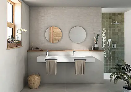 Background tile, Effect concrete, Color beige, Ceramics, 40x120 cm, Finish matte