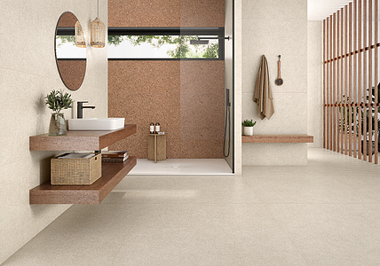 Taustalaatta, Teema betoni, Väri beige väri, Lasitettu porcellanato-laatta, 60x120 cm, Pinta liukkaudenesto