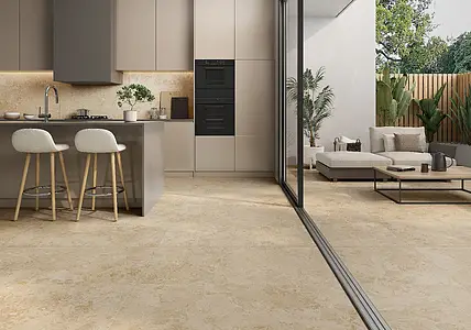 Background tile, Effect other stones, Color beige, Glazed porcelain stoneware, 60x120 cm, Finish antislip