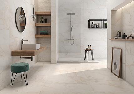 Background tile, Effect other marbles, Color white, Glazed porcelain stoneware, 60x120 cm, Finish matte