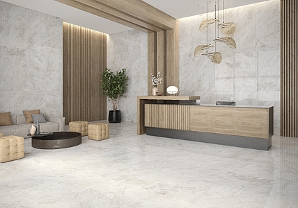 Background tile, Effect other marbles, Color white, Glazed porcelain stoneware, 80x160 cm, Finish polished