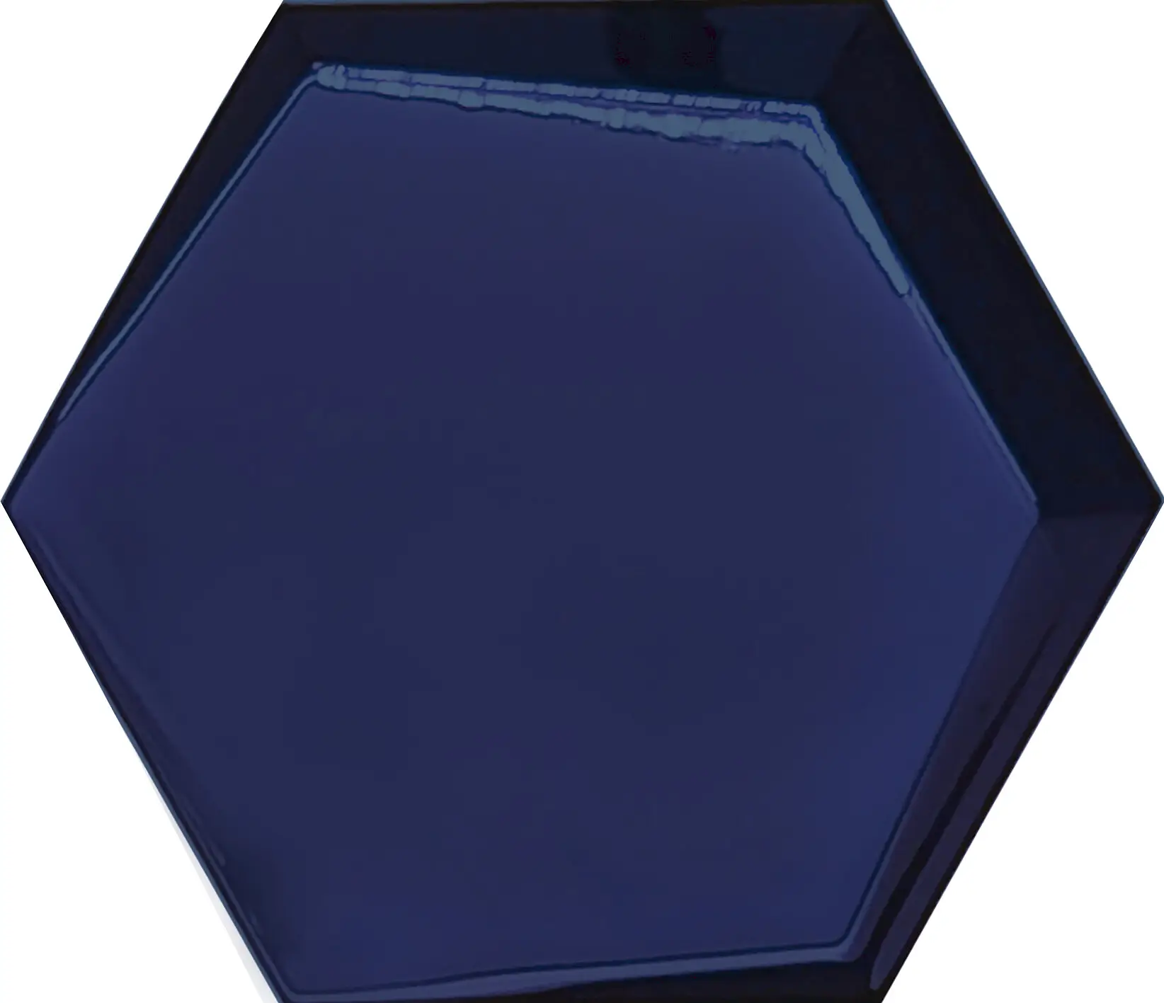 Hexagon Cuna Navy Blue Roced Hexagon Cuna