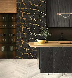 Background tile, Effect stone,gold and precious metals,other marbles, Color yellow,black, Glazed porcelain stoneware, 60x120 cm, Finish semi-polished