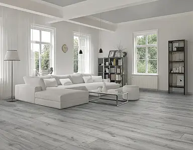 Bakgrundskakel, Textur trä, Färg grå, Glaserad granitkeramik, 30x120 cm, Yta matt