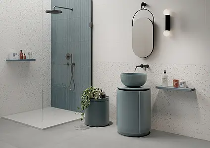 Background tile, Effect unicolor, Color white, Glazed porcelain stoneware, 33.3x100 cm, Finish matte