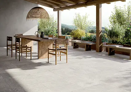 Background tile, Color grey, Glazed porcelain stoneware, 30.5x60.5 cm, Finish antislip