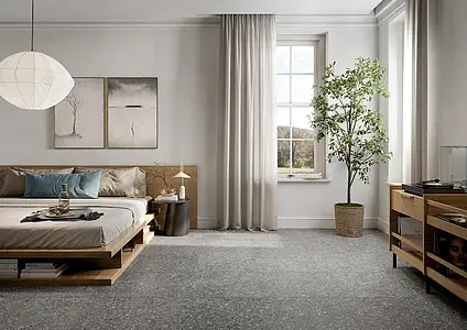 Background tile, Effect ceppo di gré, Color grey, Glazed porcelain stoneware, 60x60 cm, Finish antislip