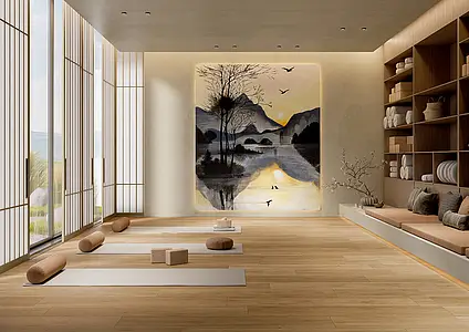 Background tile, Color multicolor, Glazed porcelain stoneware, 120x280 cm, Finish antislip