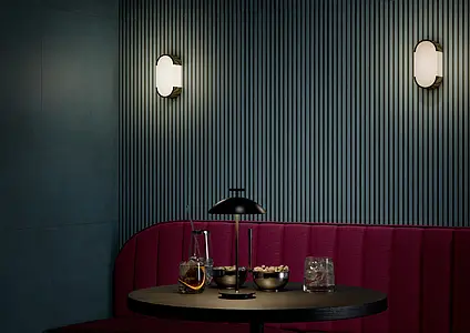 Background tile, Color navy blue, Ceramics, 60x120 cm, Finish matte