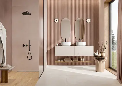 Background tile, Color pink, Ceramics, 60x120 cm, Finish matte