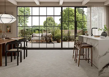 Background tile, Effect brick,other stones, Color grey, Glazed porcelain stoneware, 4.8x20 cm, Finish antislip