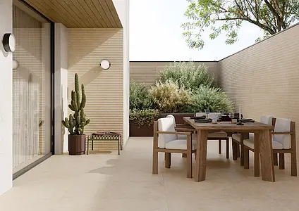 Background tile, Effect other stones, Color beige, Glazed porcelain stoneware, 60x120 cm, Finish antislip