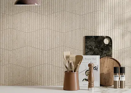 Mosaic tile, Effect other stones, Color beige, Glazed porcelain stoneware, 30x30 cm, Finish antislip