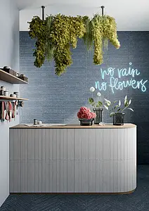 Background tile, Effect terrazzo,brick, Color grey,white, Glazed porcelain stoneware, 4.8x45 cm, Finish antislip