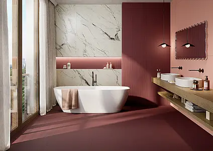 Background tile, Effect resin,concrete, Color pink, Glazed porcelain stoneware, 60x120 cm, Finish matte