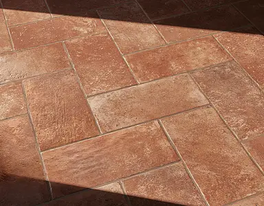 Bakgrundskakel, Textur cotto, Färg brun, Glaserad granitkeramik, 20.3x40.6 cm, Yta matt