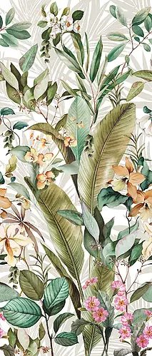 Ceramica Rondine, Volcano Le Lastre, J91110_Decoro Honolulu Rect