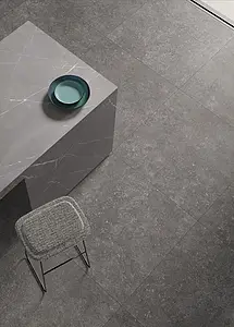 Background tile, Effect stone,other stones, Color black, Glazed porcelain stoneware, 90x90 cm, Finish matte
