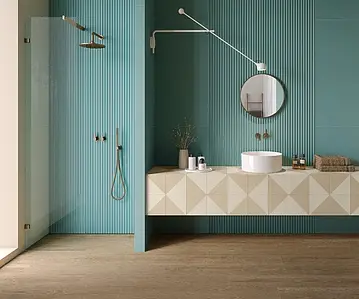 Background tile, Effect unicolor, Color green,sky blue, Glazed porcelain stoneware, 60x120 cm, Finish matte