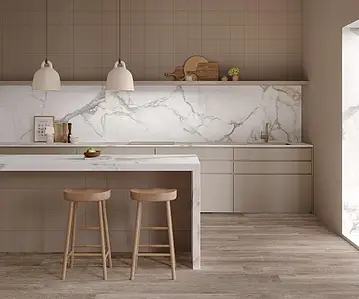 Background tile, Effect unicolor, Color beige, Glazed porcelain stoneware, 20x20 cm, Finish matte