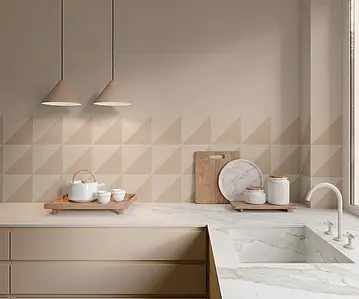 Background tile, Color beige, Glazed porcelain stoneware, 20x20 cm, Finish matte