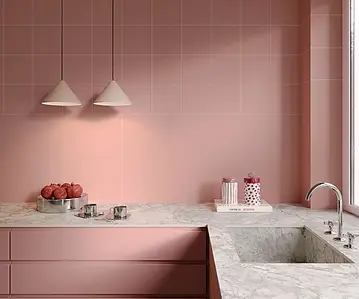 Background tile, Effect unicolor, Color pink, Glazed porcelain stoneware, 60x120 cm, Finish matte