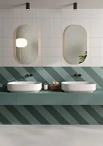 Background tile, Effect unicolor, Color green,sky blue, Glazed porcelain stoneware, 60x120 cm, Finish matte