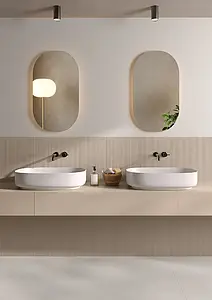 Background tile, Effect unicolor, Color beige, Glazed porcelain stoneware, 60x120 cm, Finish matte