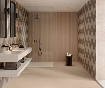 Background tile, Effect unicolor, Color brown, Glazed porcelain stoneware, 60x120 cm, Finish matte