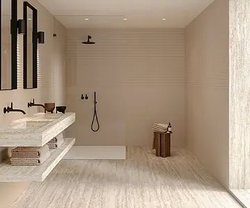 Background tile, Effect unicolor, Color beige, Glazed porcelain stoneware, 60x120 cm, Finish matte