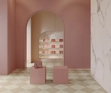 Background tile, Effect unicolor, Color pink, Glazed porcelain stoneware, 60x120 cm, Finish matte