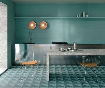 Background tile, Effect unicolor, Color green,sky blue, Glazed porcelain stoneware, 60x120 cm, Finish matte