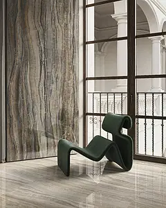 Background tile, Effect onyx, Color beige, Glazed porcelain stoneware, 60x120 cm, Finish polished
