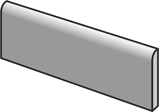 Listwa przypodłogowa Deconcrete od Sant′Agostino, Gres szkliwiony, 7.3x60 cm, Powierzchnia antypoślizgowa, Efekt lastryko,betonu, Kolor beżowy,