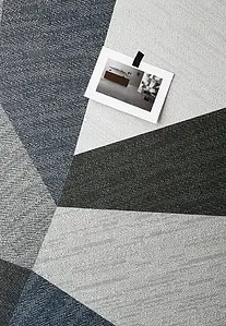 Bakgrundskakel, Textur textil, Färg flerfärgade, Oglaserad granitkeramik, 90x90 cm, Yta matt