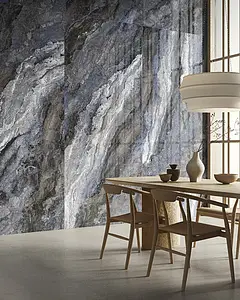 Background tile, Effect other marbles, Color sky blue, Glazed porcelain stoneware, 120x278 cm, Finish polished