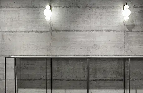 Hintergrundfliesen, Optik beton, Farbe graue, Glasiertes Feinsteinzeug, 60x180 cm, Oberfläche rutschfeste