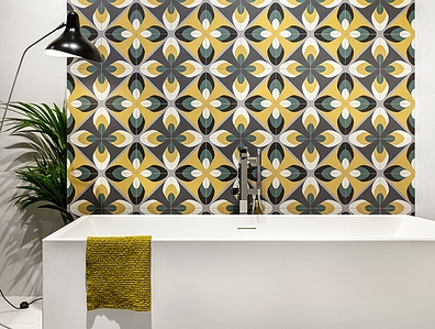 Background tile, Color multicolor, Glazed porcelain stoneware, 20x20 cm, Finish antislip