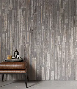 Background tile, Effect wood,concrete, Color grey, Glazed porcelain stoneware, 60x180 cm, Finish antislip