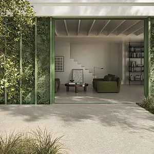 Background tile, Effect terrazzo, Color beige, Glazed porcelain stoneware, 60x120 cm, Finish antislip