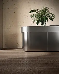 Grundflise, Effekt træ, Farve brun, Glaseret porcelænsstentøj, 30x180 cm, Overflade skridsikker