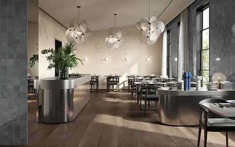 Grundflise, Effekt træ, Farve brun, Glaseret porcelænsstentøj, 30x180 cm, Overflade skridsikker