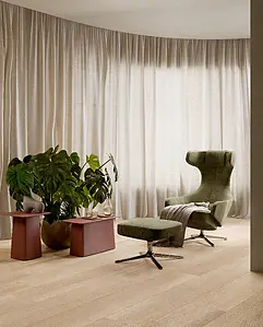 Grundflise, Effekt træ, Farve beige, Glaseret porcelænsstentøj, 30x180 cm, Overflade skridsikker