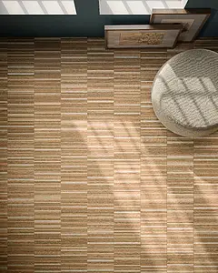 Grundflise, Effekt træ, Farve brun, Glaseret porcelænsstentøj, 30x180 cm, Overflade skridsikker