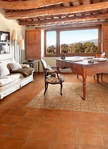 I Chiostri Porcelain Tiles produced by Ceramica Sant&prime;Agostino, Terracotta effect